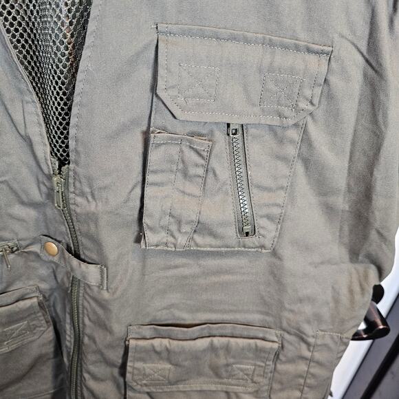 ROTHCO Concealed Carry Vest Tactical Olive Green Multi-Pocket XL Cargo Vest NEW - Picture 2 of 8